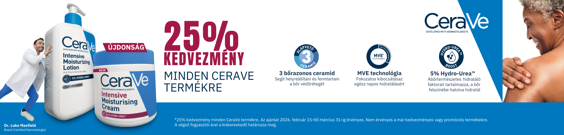 Cerave termékek 2026.03.31-ig 25% Cerave termékek 2026.03.31-ig 25%