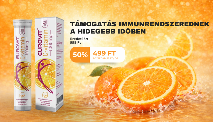 Eurovit C vitamin 1000 mg pezsgőtabletta Eurovit C vitamin 1000 mg pezsgőtabletta