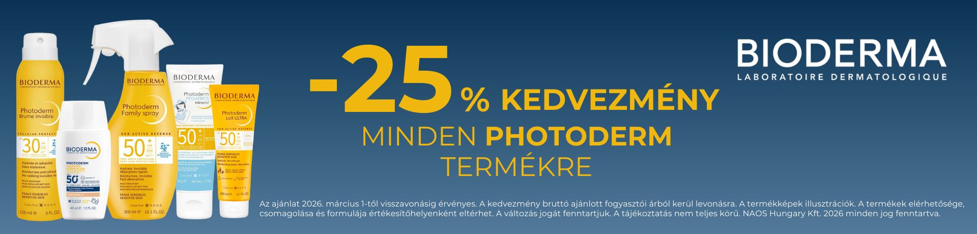 Bioderma photoderm (napozó) 2026.03.01 25% Bioderma photoderm (napozó) 2026.03.01 25%