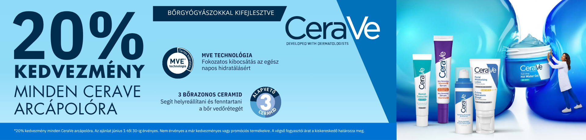 Cerave arcápolási termékek 20% kedvezmény - 2026.06.01.-2026.06.30 Cerave arcápolási termékek 20% kedvezmény - 2026.06.01.-2026.06.30