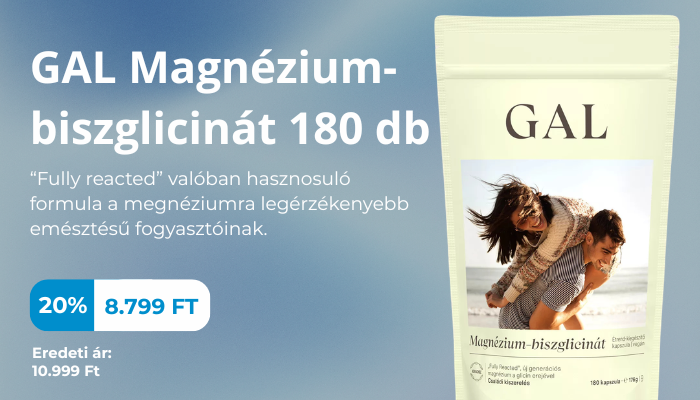 GAL Magnézium-biszglicinát kapszula 20% kedvezmény GAL Magnézium-biszglicinát kapszula 20% kedvezmény